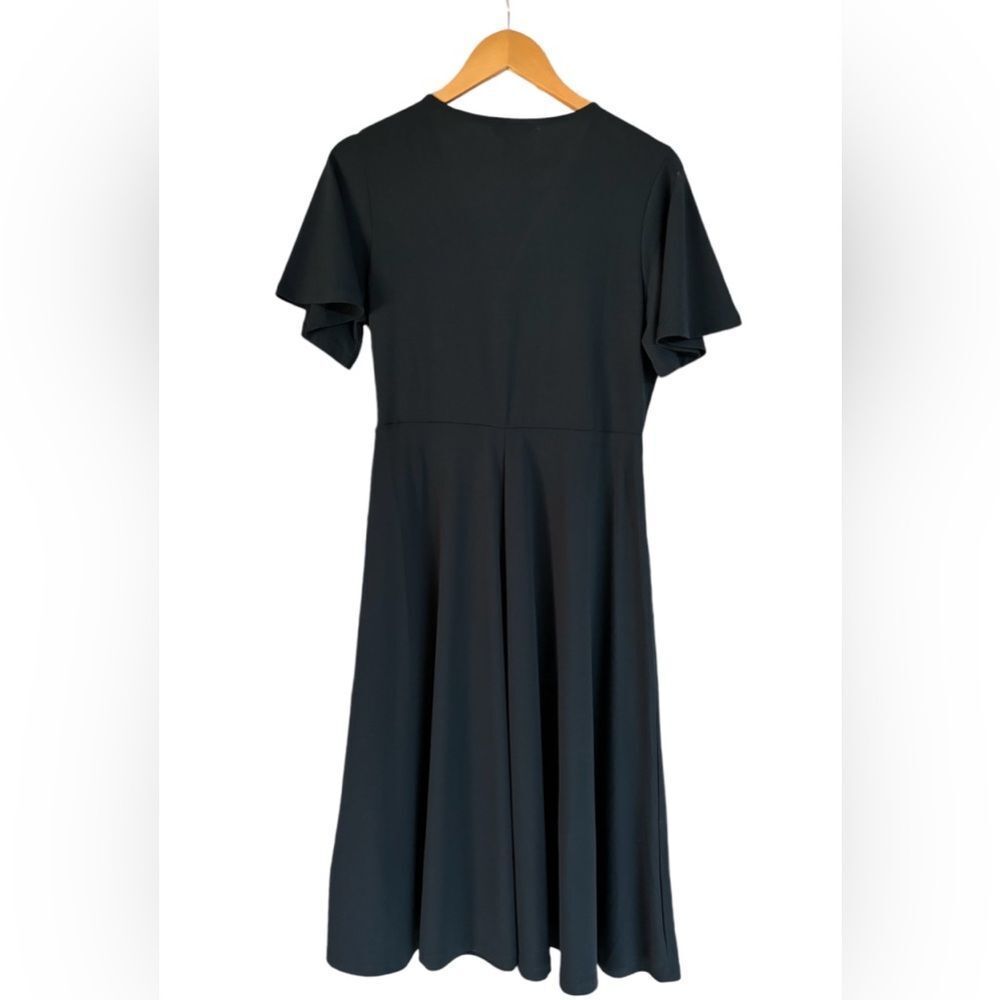 H&M Butterfly Sleeved Black Jersey Dress Size Medium NWT 7 0472 - Picture 8 of 9